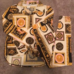 🖤💛🤎 Two Piece Printed Set🤎🖤💛